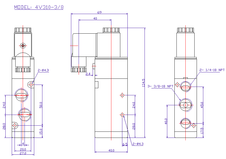 STC Solenoid and Pneumatic Directional Control Valve Specifications
