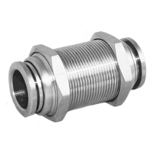 Stainless Steel Bulkhead Union Push To Connect Fitting