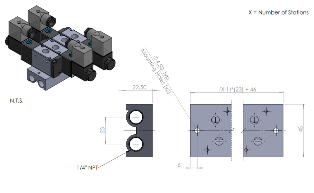 Pneumatic Valve Manifold