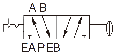 Four Way Push Pull Air Valve