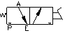 Three Way Foot Operated Air Valve Pneumatic Symbol