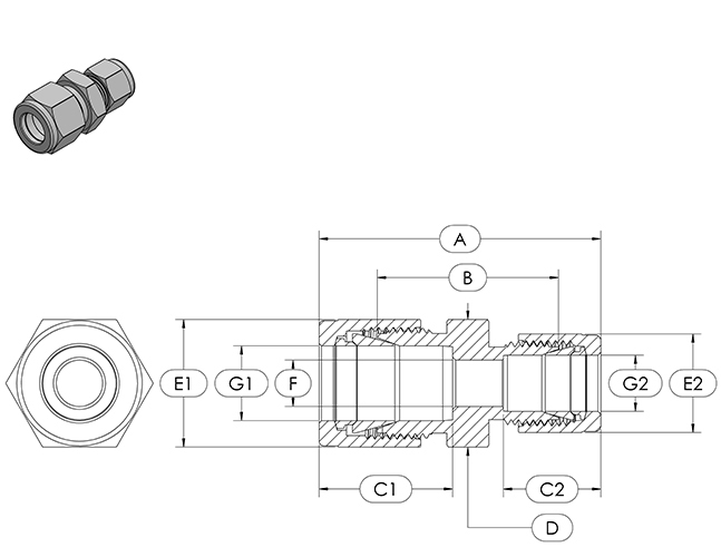 Compression Fitting Specifications - RUC - Reducing Union