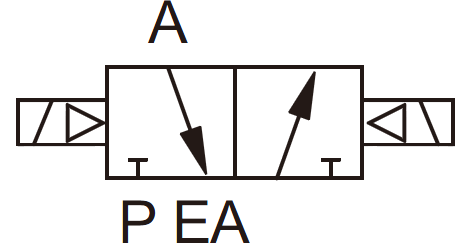 Three Way NC Pneumatic Diagram