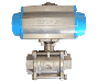 Stainless Steel Air Actuated Ball Valve